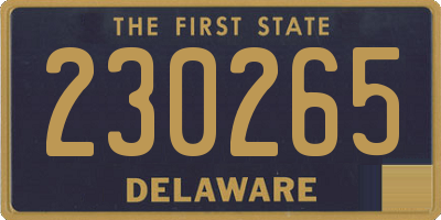 DE license plate 230265