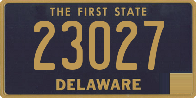 DE license plate 23027