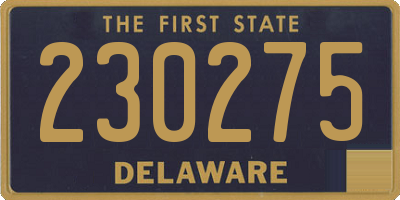 DE license plate 230275