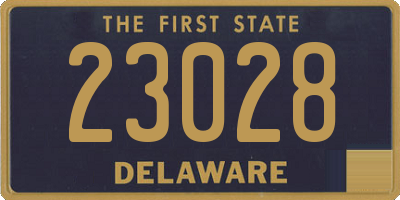 DE license plate 23028