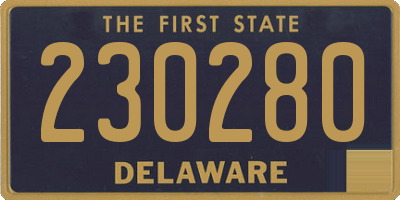 DE license plate 230280