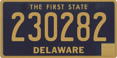 DE license plate 230282