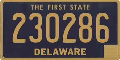 DE license plate 230286