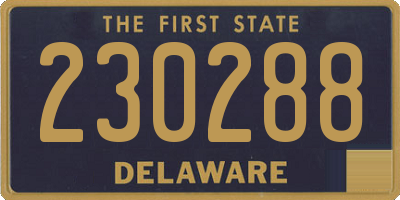 DE license plate 230288