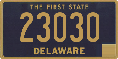 DE license plate 23030