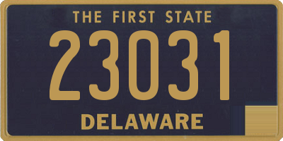 DE license plate 23031