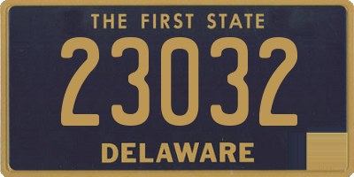 DE license plate 23032