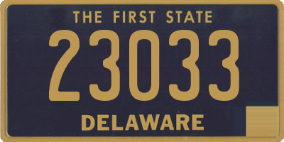 DE license plate 23033