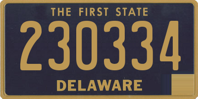 DE license plate 230334