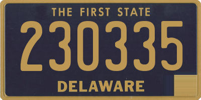 DE license plate 230335