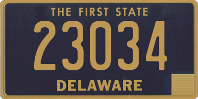 DE license plate 23034