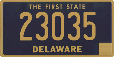 DE license plate 23035