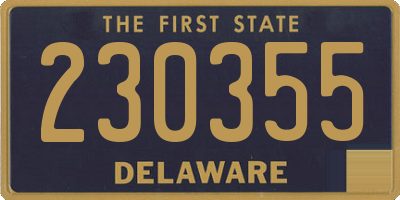 DE license plate 230355