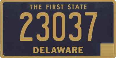 DE license plate 23037