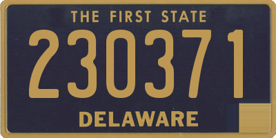 DE license plate 230371