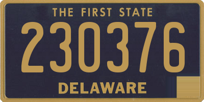 DE license plate 230376
