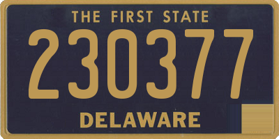 DE license plate 230377