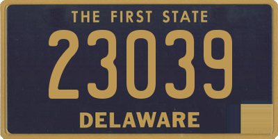 DE license plate 23039