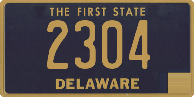 DE license plate 2304