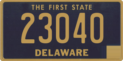 DE license plate 23040