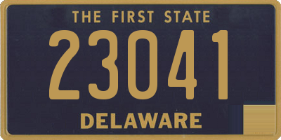 DE license plate 23041