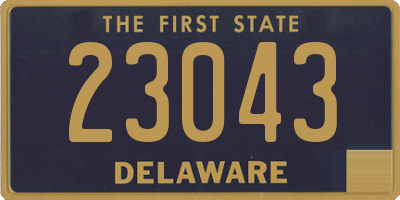 DE license plate 23043