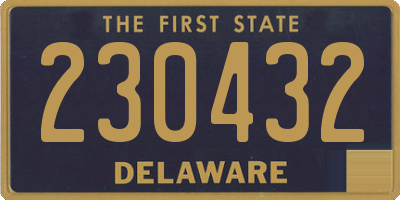 DE license plate 230432