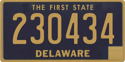 DE license plate 230434