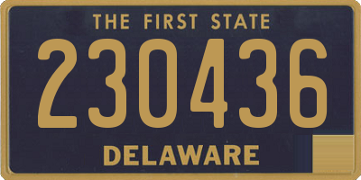 DE license plate 230436