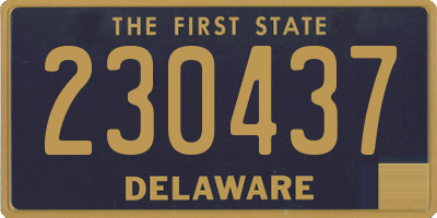 DE license plate 230437