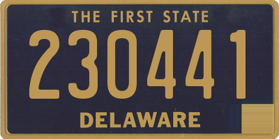 DE license plate 230441