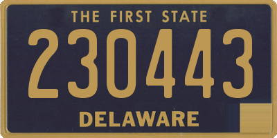 DE license plate 230443