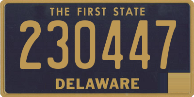 DE license plate 230447