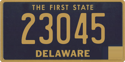 DE license plate 23045