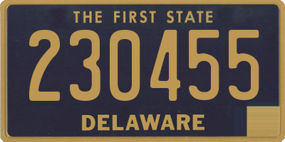 DE license plate 230455