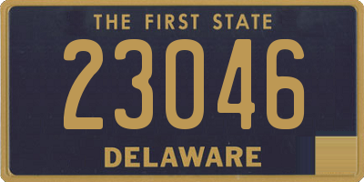 DE license plate 23046