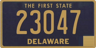 DE license plate 23047