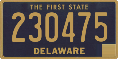 DE license plate 230475