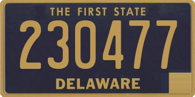 DE license plate 230477