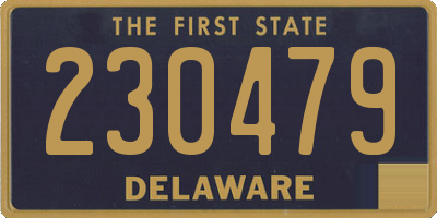 DE license plate 230479