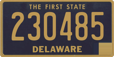 DE license plate 230485
