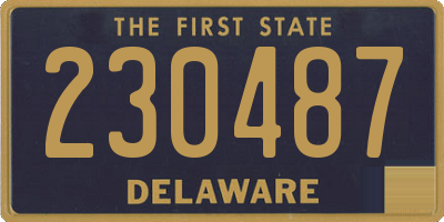 DE license plate 230487