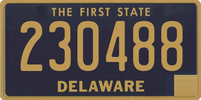 DE license plate 230488
