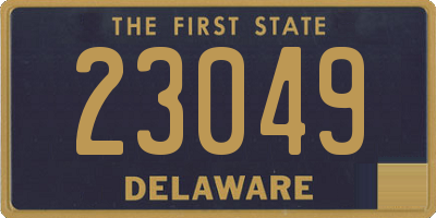 DE license plate 23049