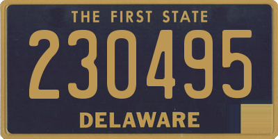 DE license plate 230495