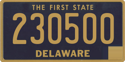 DE license plate 230500