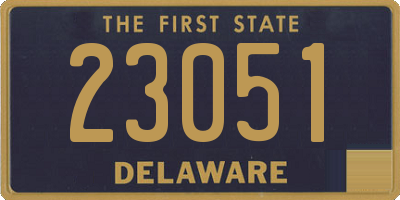 DE license plate 23051