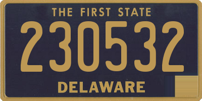 DE license plate 230532