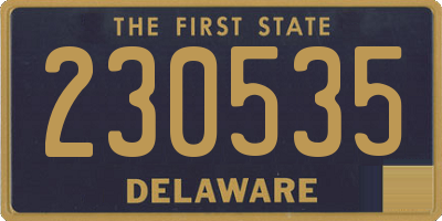 DE license plate 230535