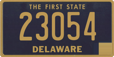 DE license plate 23054